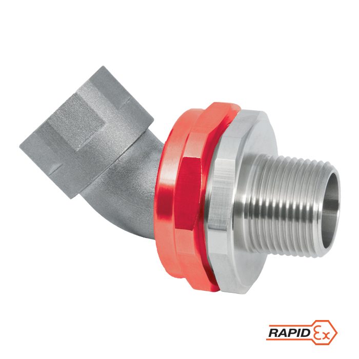 CMP Products – PX784REX | 45 Degree RapidEx Barrier Union for Explosive Atmosphere Barrier Cable