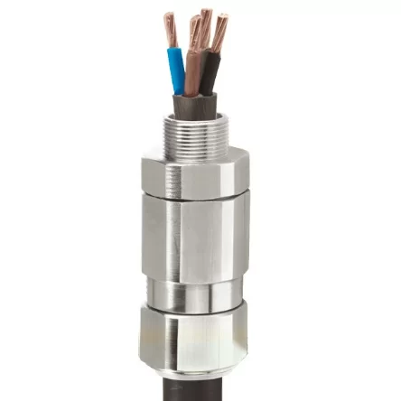 CMP-Products – TRITON (T3CDS) Type Double Tight Armored Exproof Cable Gland for Ex-Zone 1, 21 – 2, 22 - Image 1